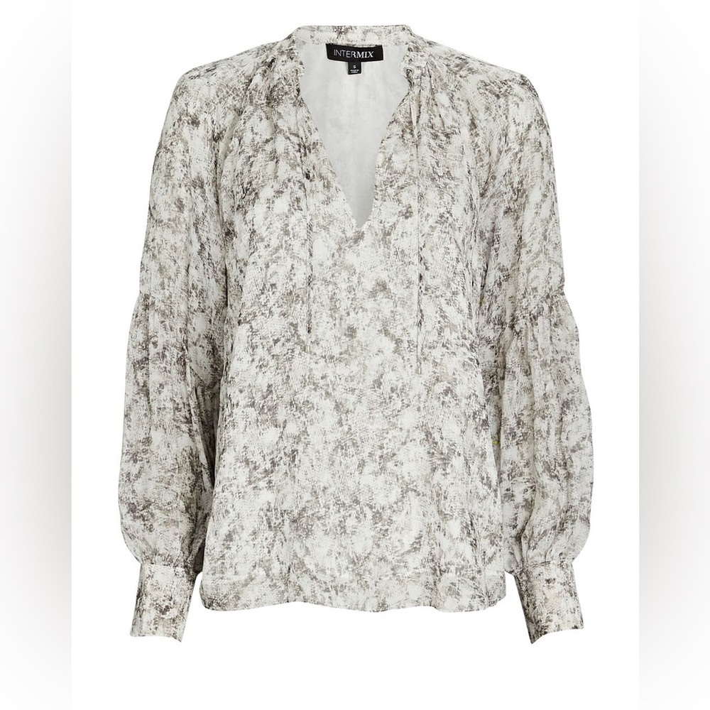 INTERMIX Private Label Jeanine Silk Blouse
